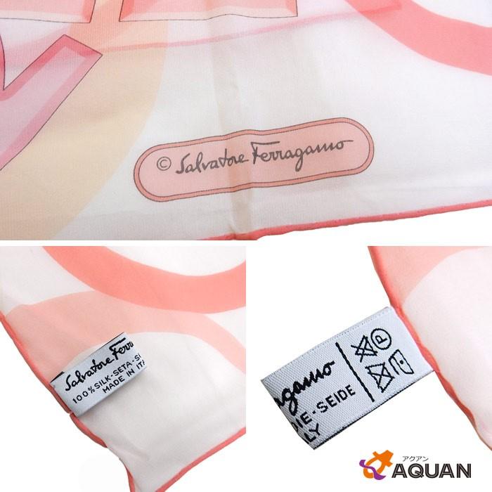 FERRAGAMO Salvatore Ferragamo フェラガモ スカーフ シフォン FERRAGAMO Salvatore Ferragamo フェラガモ スカーフ シフォン