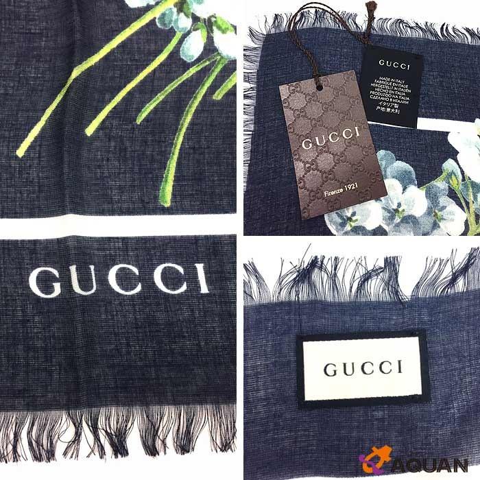 GUCCI セール GUCCI グッチ ブルームス ショール スカーフ シルク混 