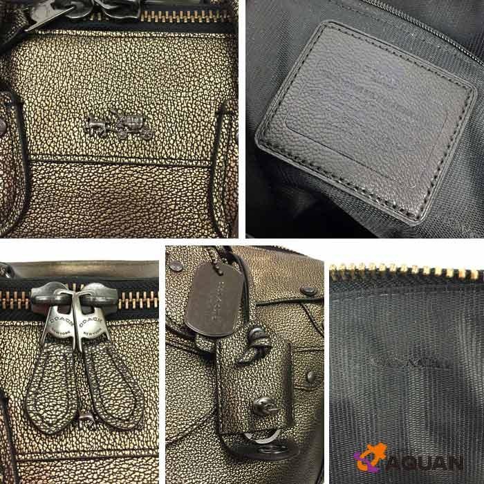 美品】コーチエレベーテッドライダー レザー 2way ショルダー