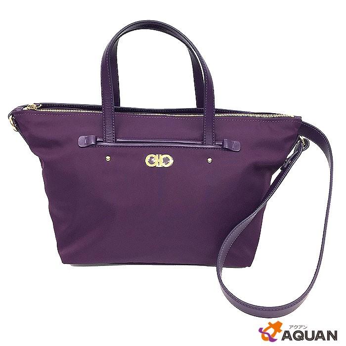 セール Salvatoreferragamo フェラガモ ナイロントートバッグ ２way ショルダーバッグ トートバッグ パープル 送料込み Aq2642 ブランド 着物館アクアン京や 通販 Yahoo ショッピング