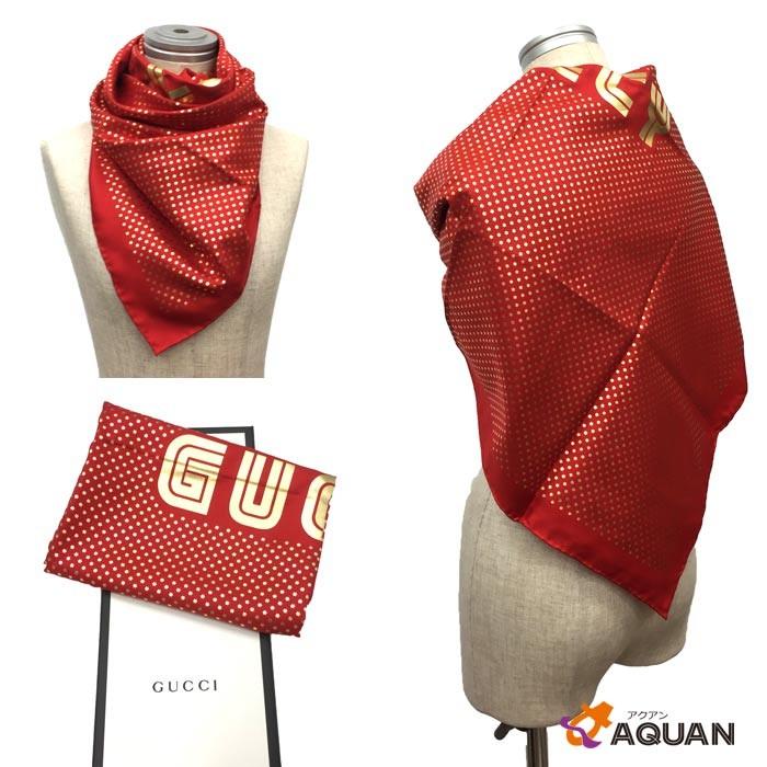セール GUCCI グッチ SEGA セガ コラボ スカーフ GUCCY シルク100 