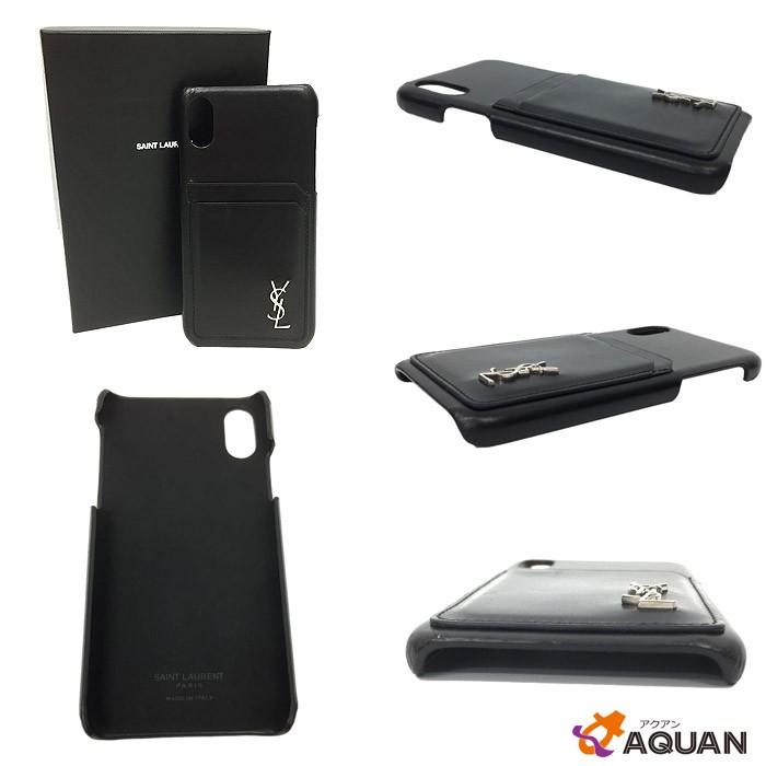 Saint Laurent Ysl サンローラン スマートフォンケース Iphone X Iphonカバー 10 ケース ブラック Aq3028 ブランド 着物館アクアン京や 通販 Yahoo ショッピング