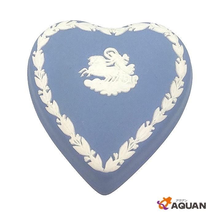 ウェッジウッド（Wedgwood） のジャスパー ペールブルー ハートボックス