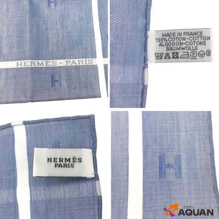 Hermes エルメス ハンカチ 大判ハンカチ H柄 コットン ライトブルー メンズ レディース 男女兼用 未使用 Aq3119 ブランド 着物館アクアン京や 通販 Yahoo ショッピング