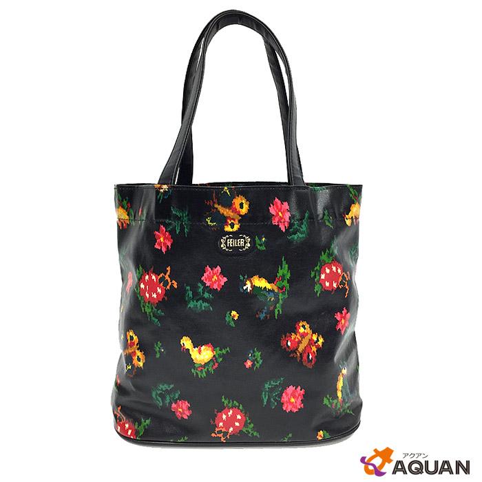 Feiler フェイラー トートバッグ ハイジ ひよこ アヒル テントウムシ 蝶 Pvc ブラック系 Aq3214 ブランド 着物館アクアン京や 通販 Yahoo ショッピング