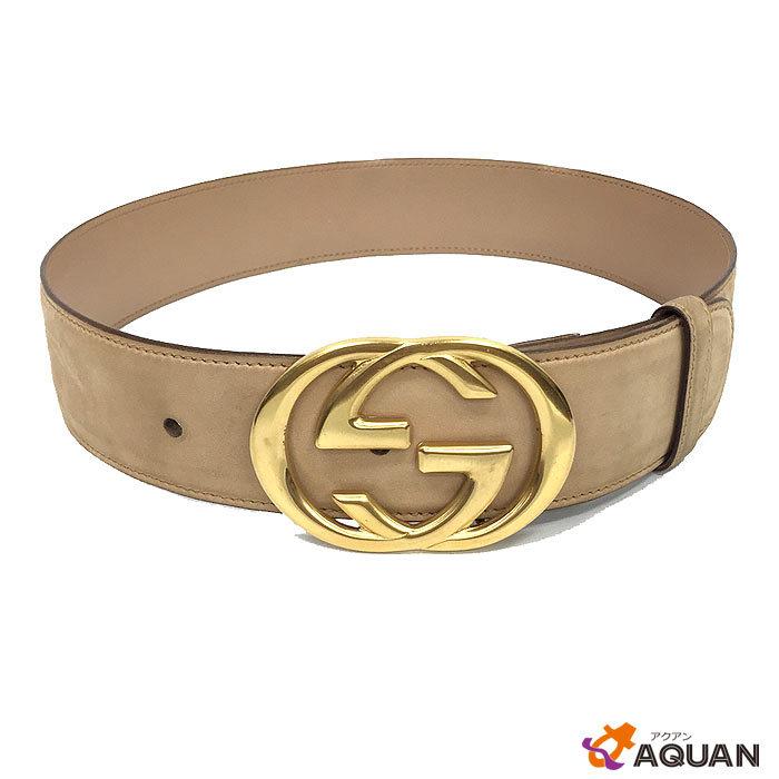 Gucci グッチ ベルト レディース Gg 63 67cm レザー ヌーディベージュ ゴールドバックル Aq3518 ブランド 着物館アクアン京や 通販 Yahoo ショッピング
