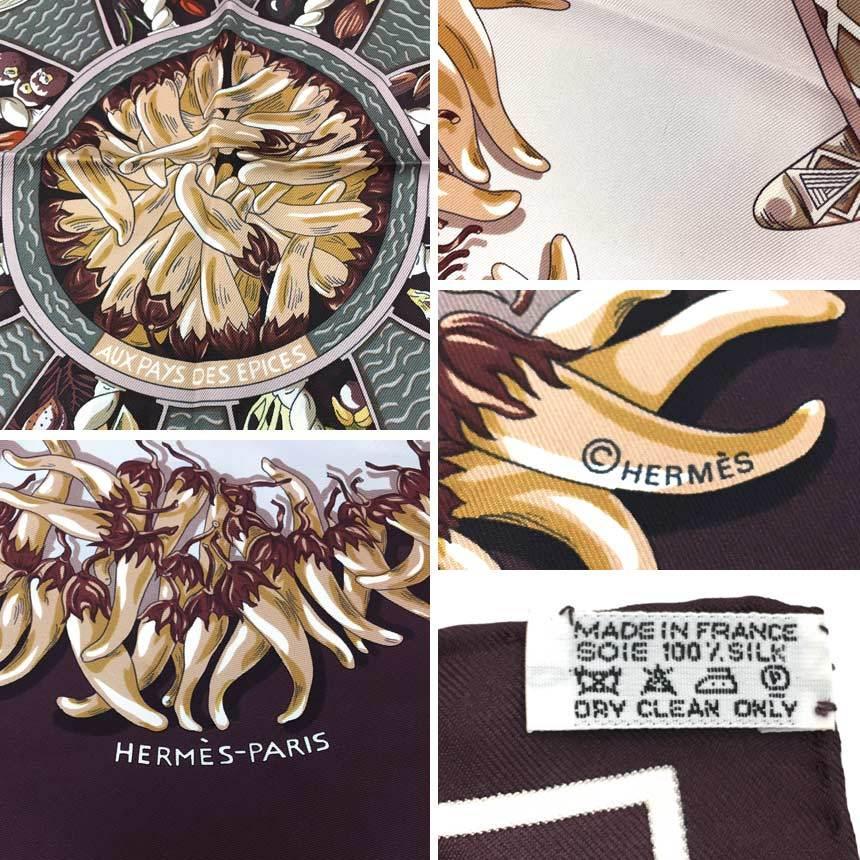 レア物 希少品 HERMES エルメス スカーフ 大判 カレ90 シルク100 