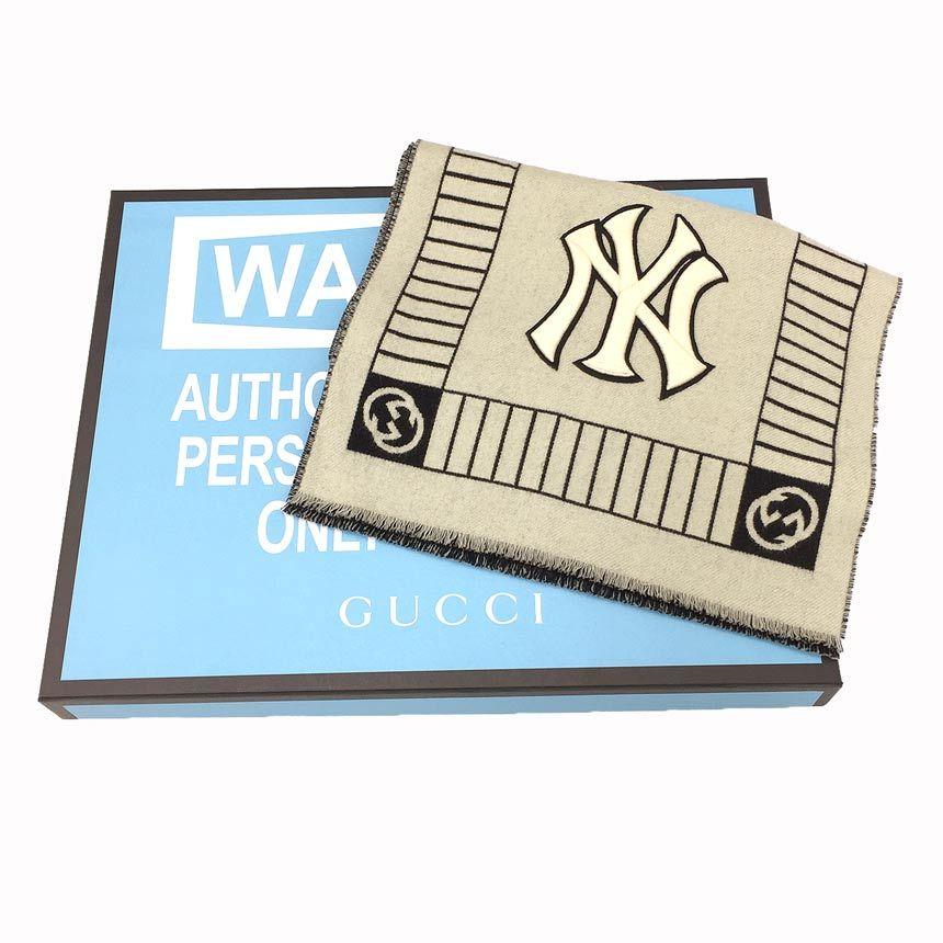 GUCCI GUCCI グッチ ニューヨークヤンキースコラボ マフラー 543557  
