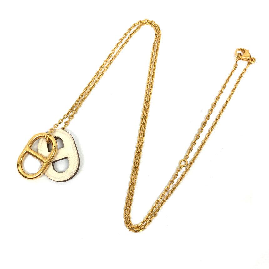 Hermes エルメス ネックレス ペンダント O Maillon オーマイヨン シェーヌダンクル 春夏 ゴールド アイボリー アクセサリー 未使用 送料込み Aq34 ブランド 着物館アクアン京や 通販 Yahoo ショッピング