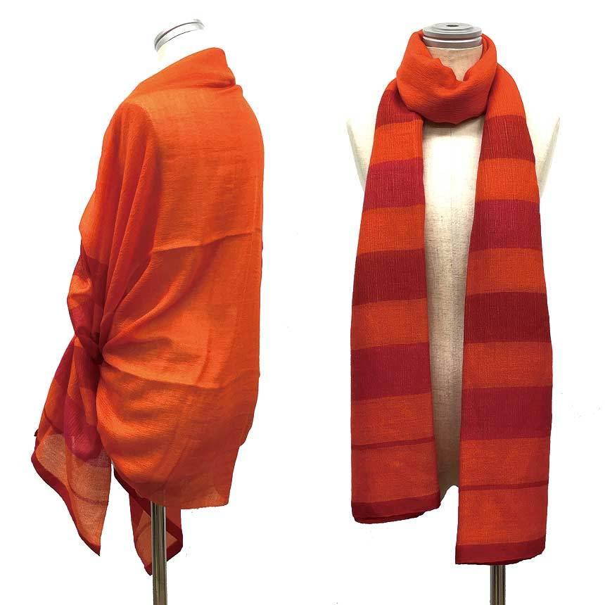 Hermes エルメス ストール ショール マフラー カシミヤ シルク オレンジ系 メンズ レディース 男女兼用 送料込み Aq3845 ブランド 着物館アクアン京や 通販 Yahoo ショッピング