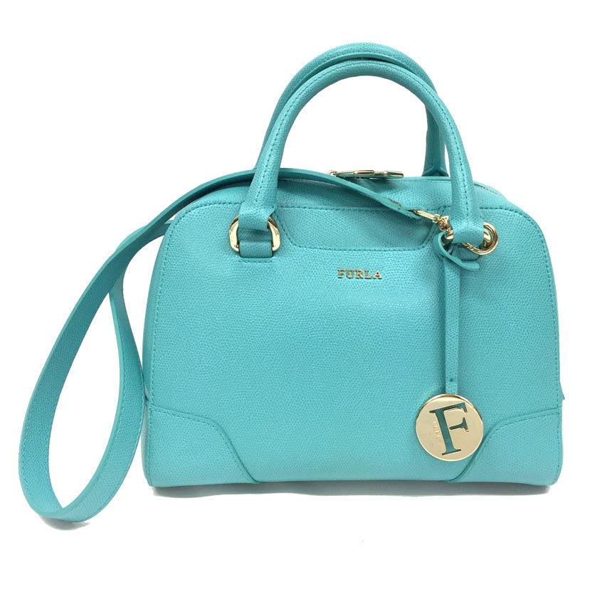 ポイント10倍 Furla フルラ ２way ボストンバッグ ショルダーバッグ レザー ターコイズブルー 全商品オープニング価格特別価格 Aleefsurgical Com