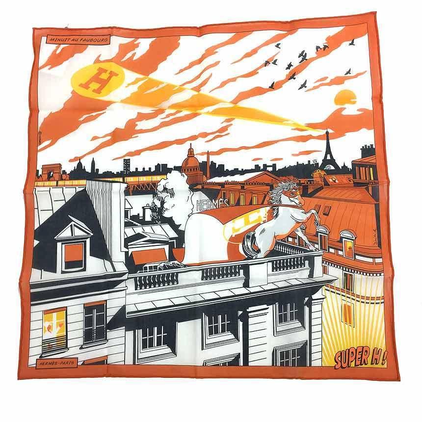 HERMES HERMES エルメス カレ40 ミッドナイト・フォーブル Minuit au  