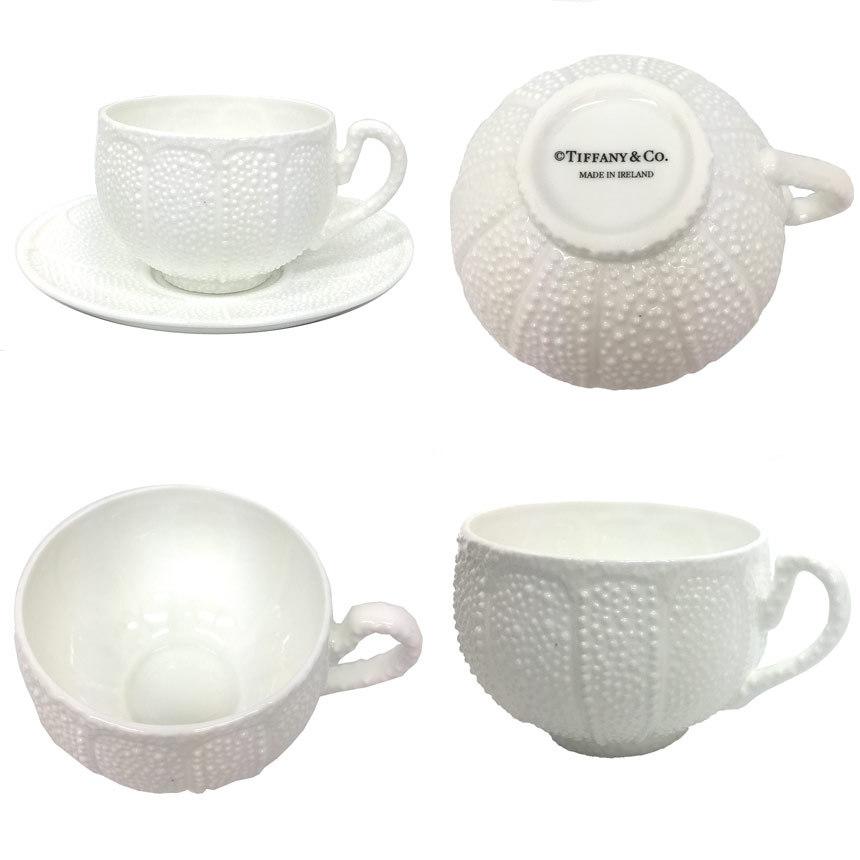 TIFFANY&CO. ティファニー T&CO. カップ＆ソーサ 2客セット 珈琲用紅茶 