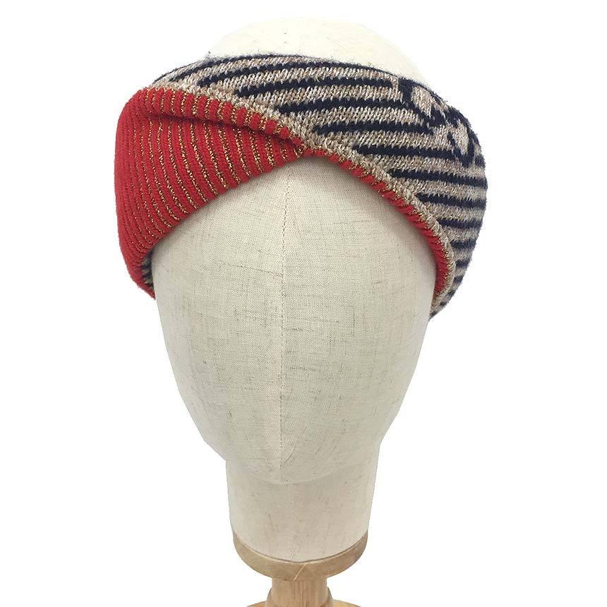 特売 Gucci グッチ ヘアバンド ヘッドバンド ターバン ヘアアクセサリー 表記サイズl レディース ウール ベージュ オレンジ ゴールド ブラック 未使用 爆売り Homeofmalones Com