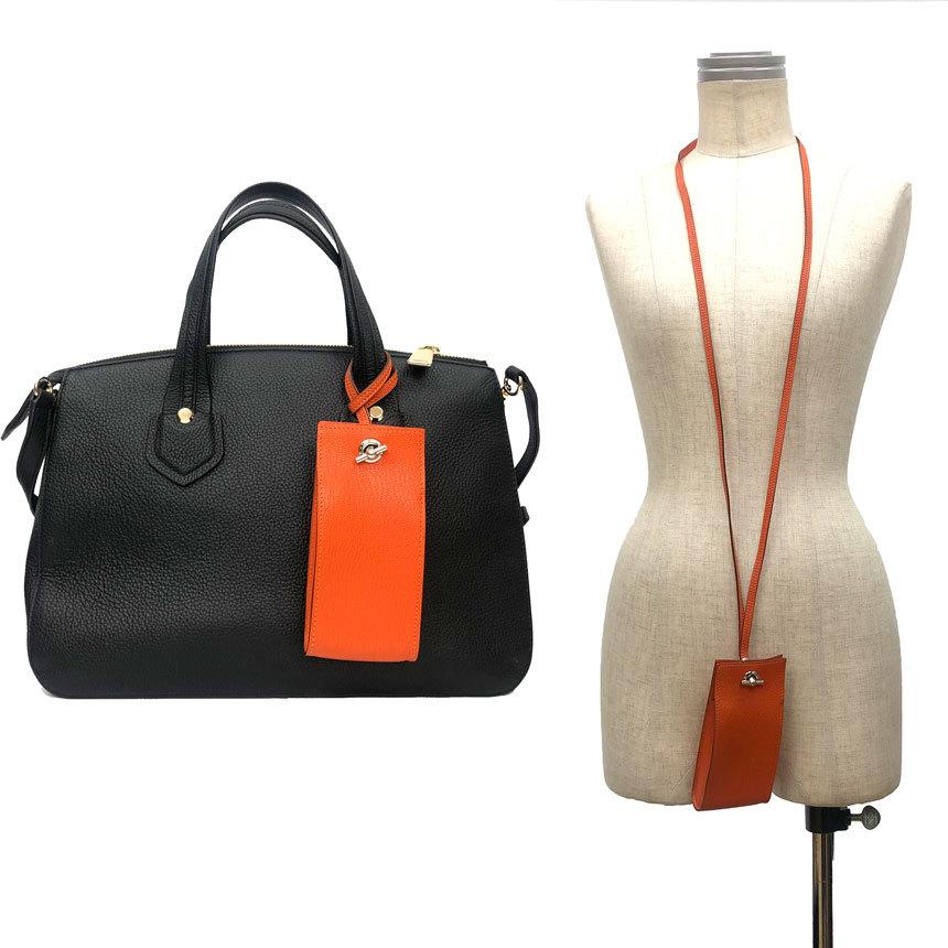 HERMES エルメス ヴェスパ ネックストラップ ポーチ 小物入れ HERMES エルメス ヴェスパ ネックストラップ ポーチ 小物入れ