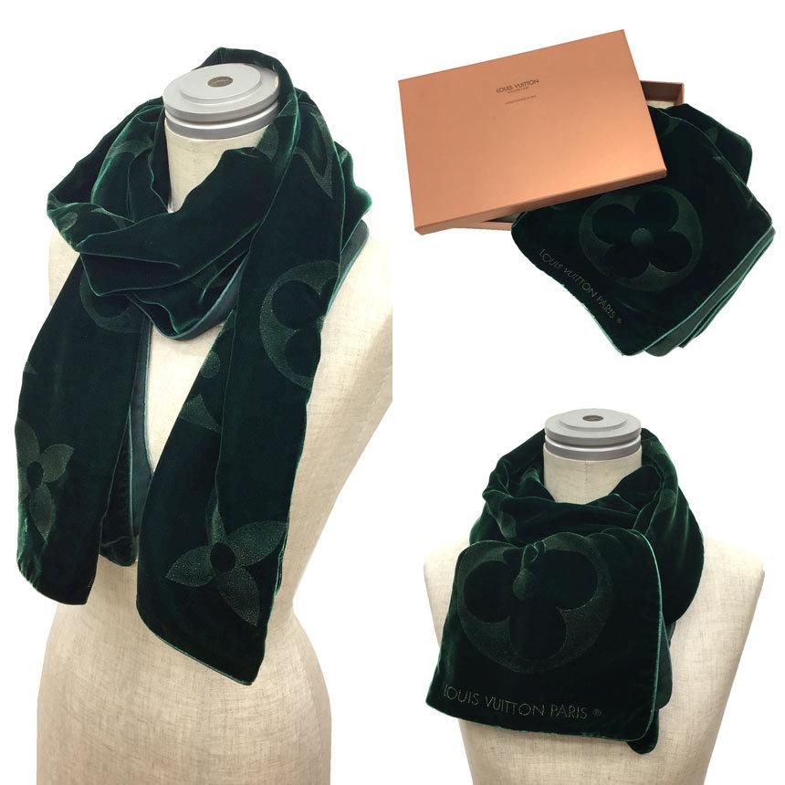 ルイヴィトン ヴィスコース シルク ベロア モノグラム ストール ルイヴィトン ヴィスコース シルク ベロア モノグラム ストール