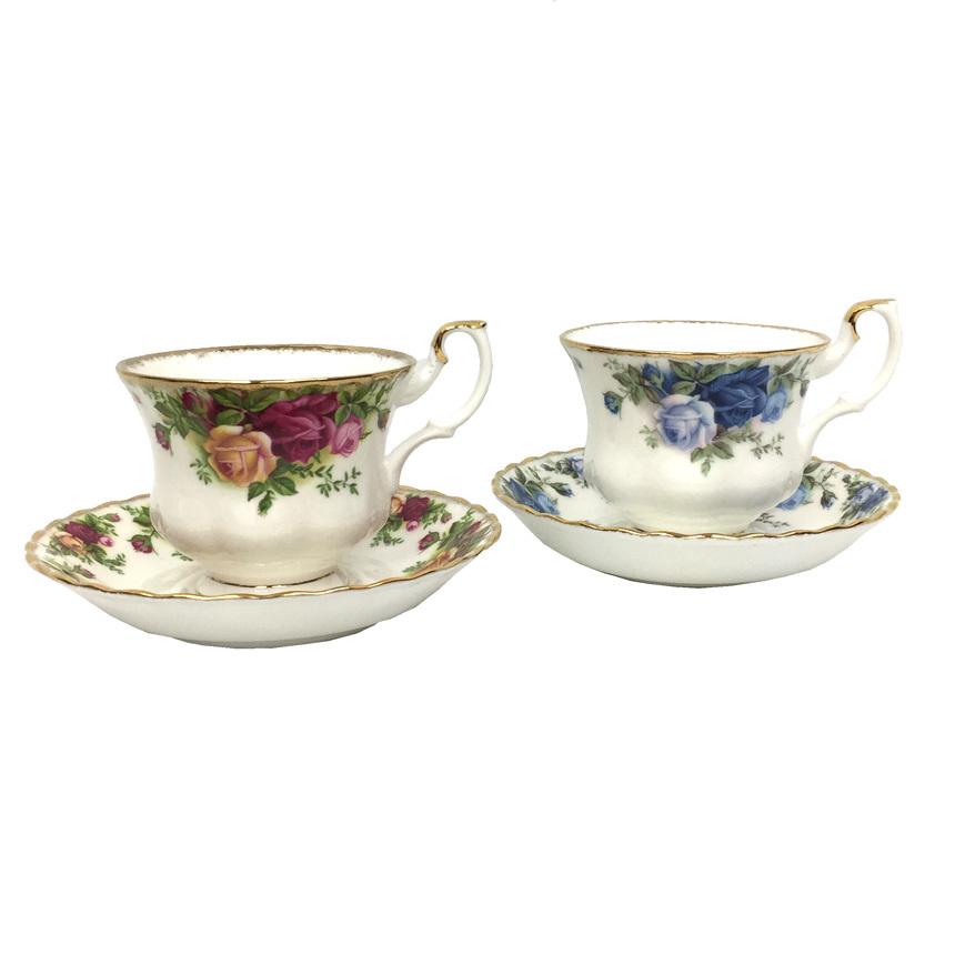 希少品 Royal Albert ロイヤルアルバート オールドカントリーローズ ＆ブルーローズ カップ＆ソーサー 2客セット 食器 新古品  aq4400　 : aq4400 : ブランド&着物館アクアン京や - 通販 - Yahoo!ショッピング