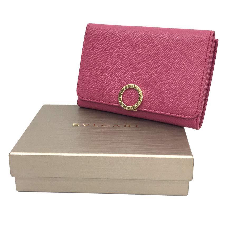 送料無料 BVLGARI ブルガリ ロゴクリップ 2つ折り財布 281496