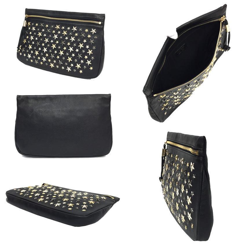 JIMMY CHOO ジミーチュウ クラッチバッグ ポーチ ZENA LTR 