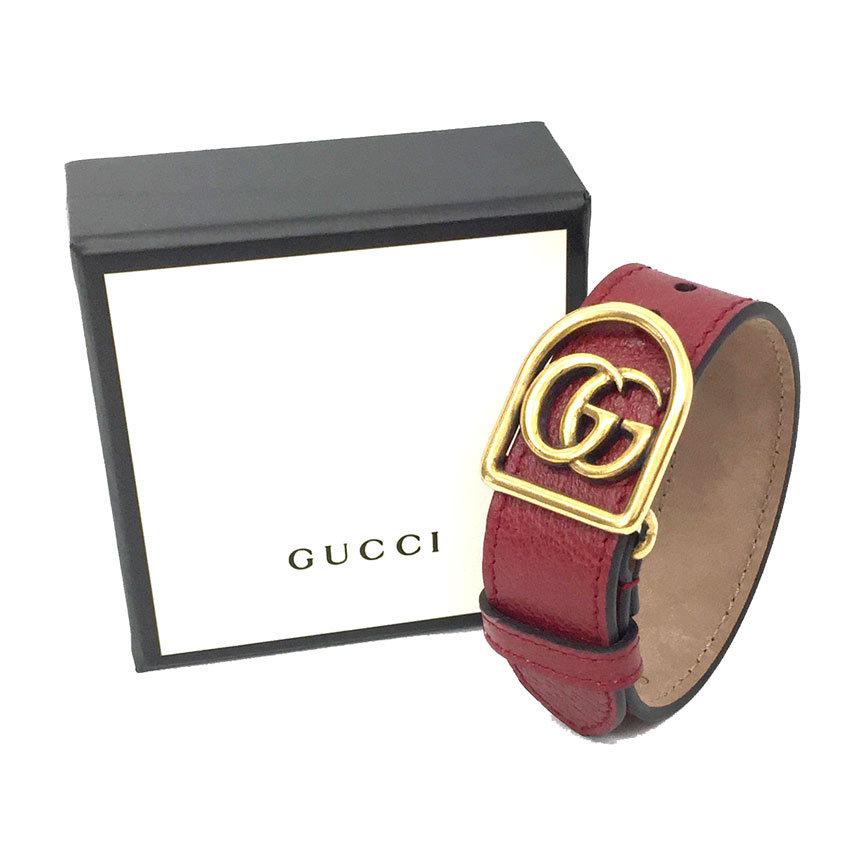 Gucci グッチ Ggマーモント ブレスレット レザー レッド ゴールド メンズ レディース アクセサリー 未使用品 Aq4637 Aq4637 ブランド 着物館アクアン京や 通販 Yahoo ショッピング