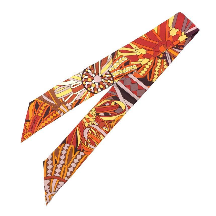 エルメス 馬への表彰 Les Flots Du Cheval ツイリースカーフ