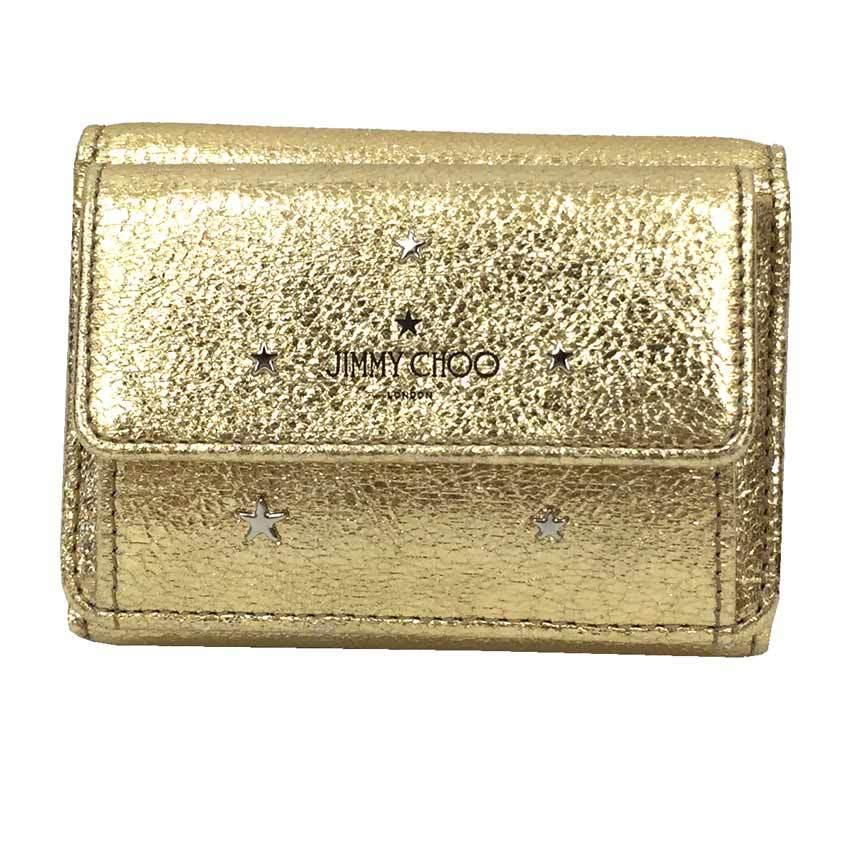 JIMMY CHOO セール ジミーチュウ 三つ折財布 NEMO DMF ネモ 星型 