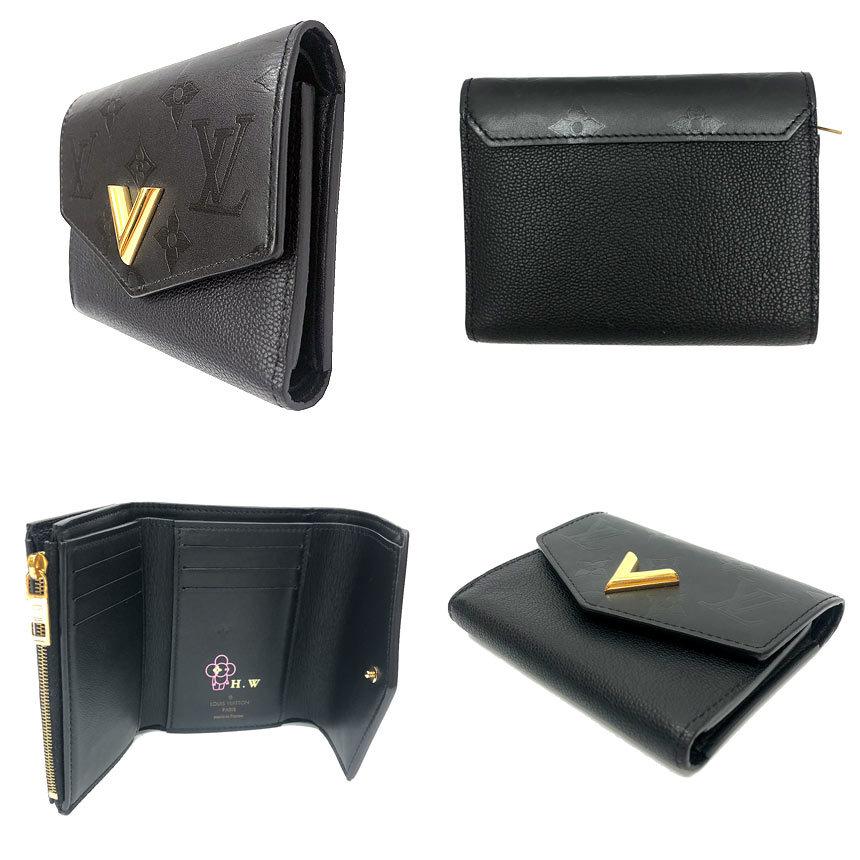 ルイヴィトンモノグラム ポルトフォイユヴェリー レザー 3つ折り財布 