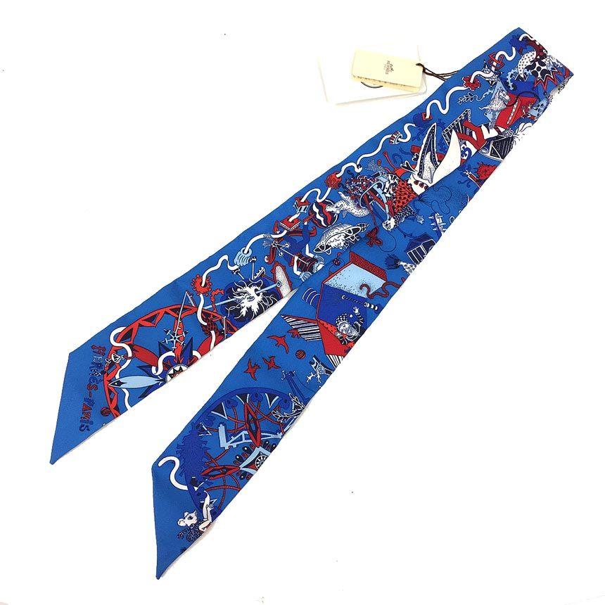 HERMES エルメス ツイリー タイスカーフ La Folle Parade ラ・フォル  