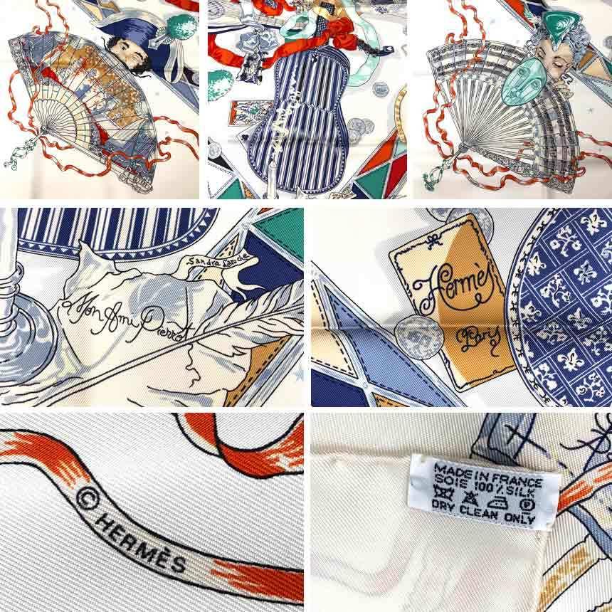 HERMES 送料無料 希少 エルメス スカーフ カレ90 Mon Ami HERMES 送料無料 希少 エルメス スカーフ カレ90 Mon Ami