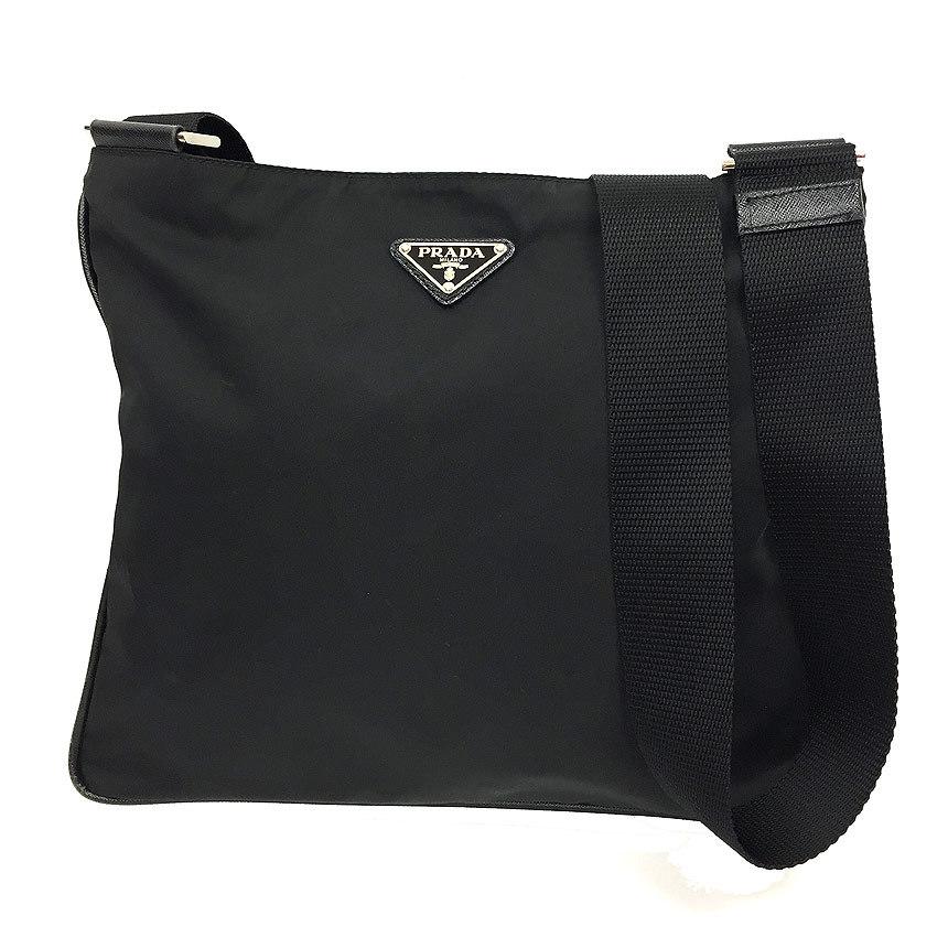 PRADA プラダ ナイロン ショルダーバッグ ブラック ギャランティカード付き
