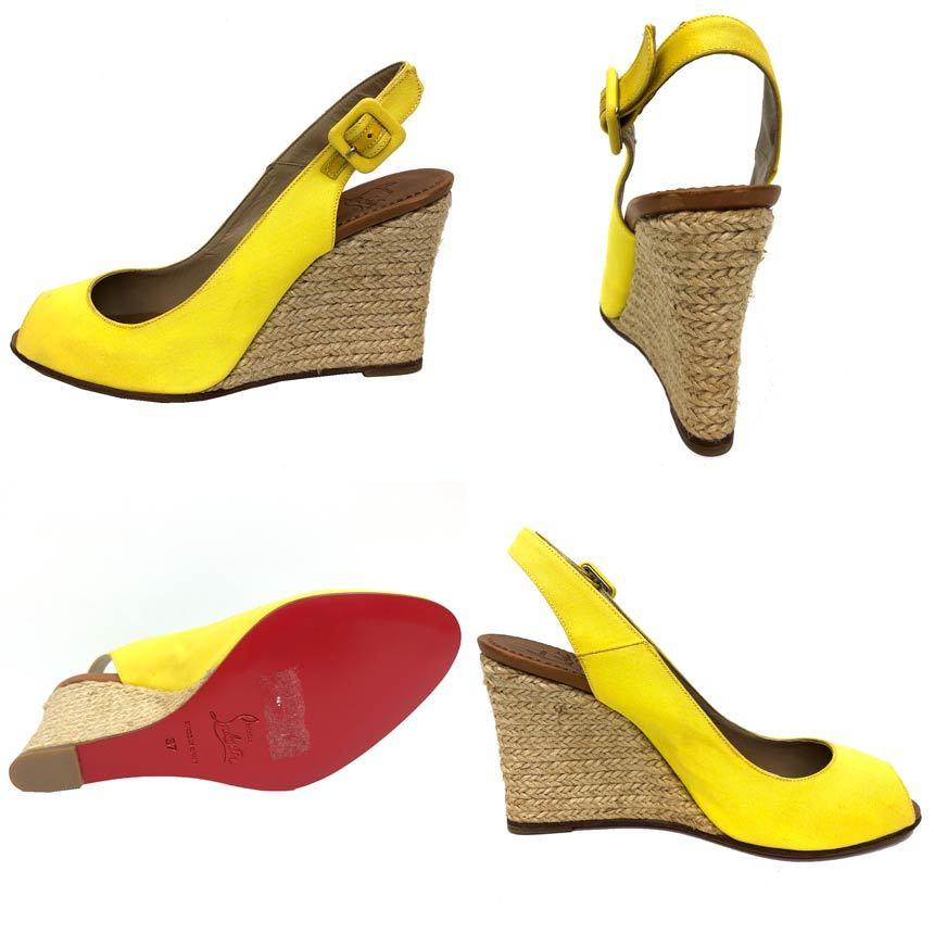Christian Louboutin セール ルブタン ウエッジソール サンダル 37 