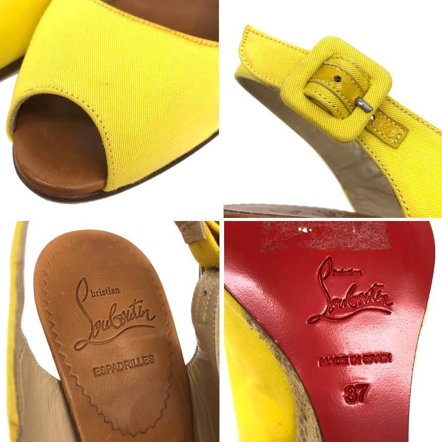 Christian Louboutin セール ルブタン ウエッジソール サンダル 37 