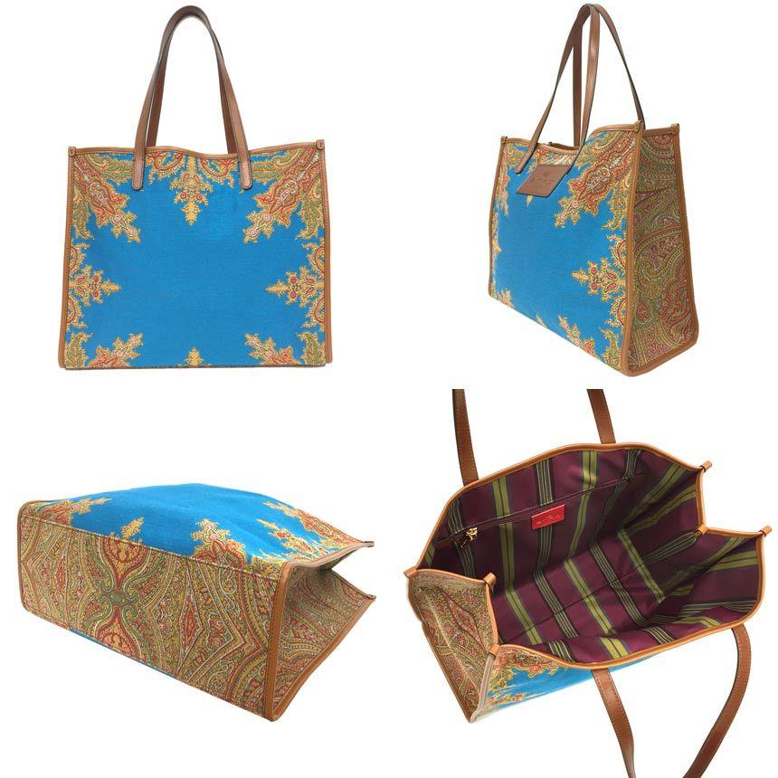 ETRO セール エトロ ペイズリー ジャガード トートバッグ PAISLEY 