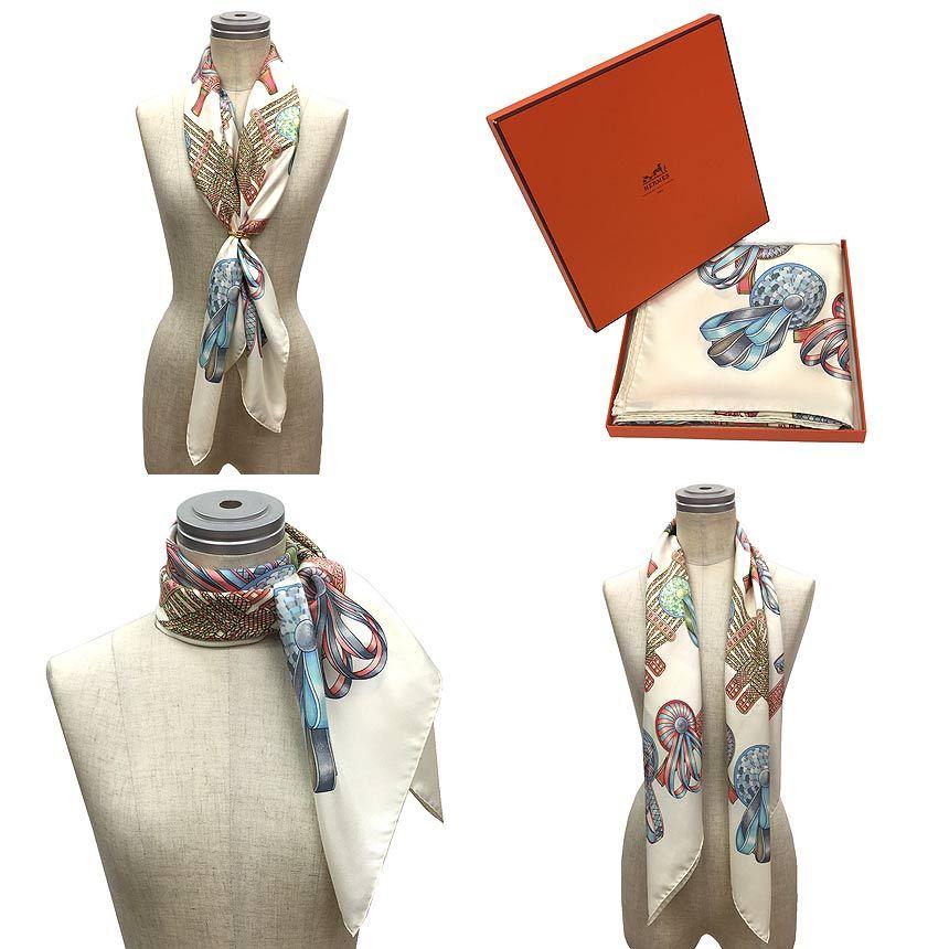 HERMES エルメス スカーフ カレ90 LES RUBANS DU CHEVAL 馬の HERMES エルメス スカーフ カレ90 LES RUBANS DU CHEVAL 馬の