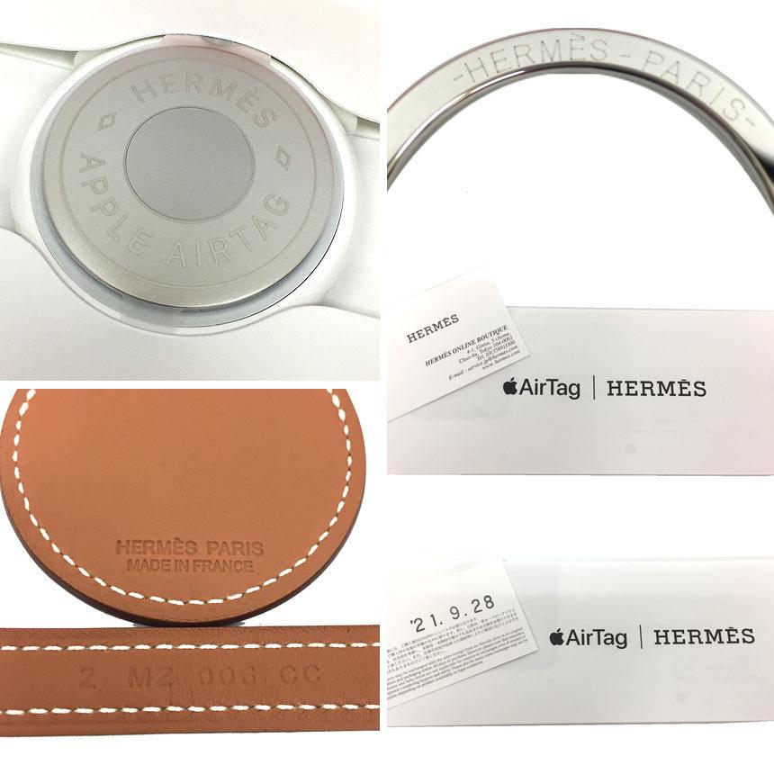 セール HERMES エルメス キーリング Apple AirTag Hermes エアタグ ヴォー・スウィフト ゴールド Z刻印 2021年
