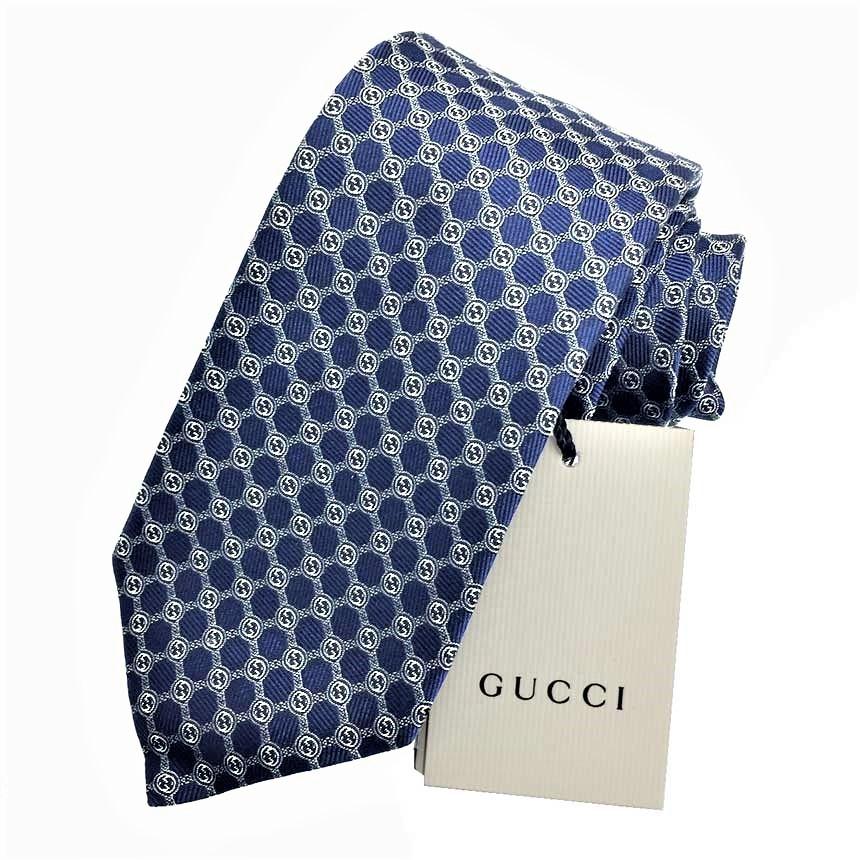GUCCI グッチ ネクタイ インターロッキングG 386488 シルク100 