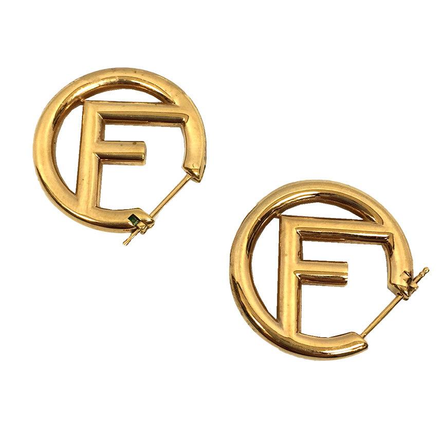 FENDI フェンディ FFピアス エフ イズ 8AG745B08F0CFK ゴールドカラー 