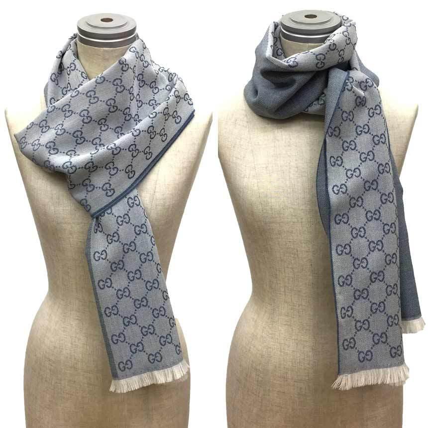 GUCCI GGパターン ストール 40 x 180 cm