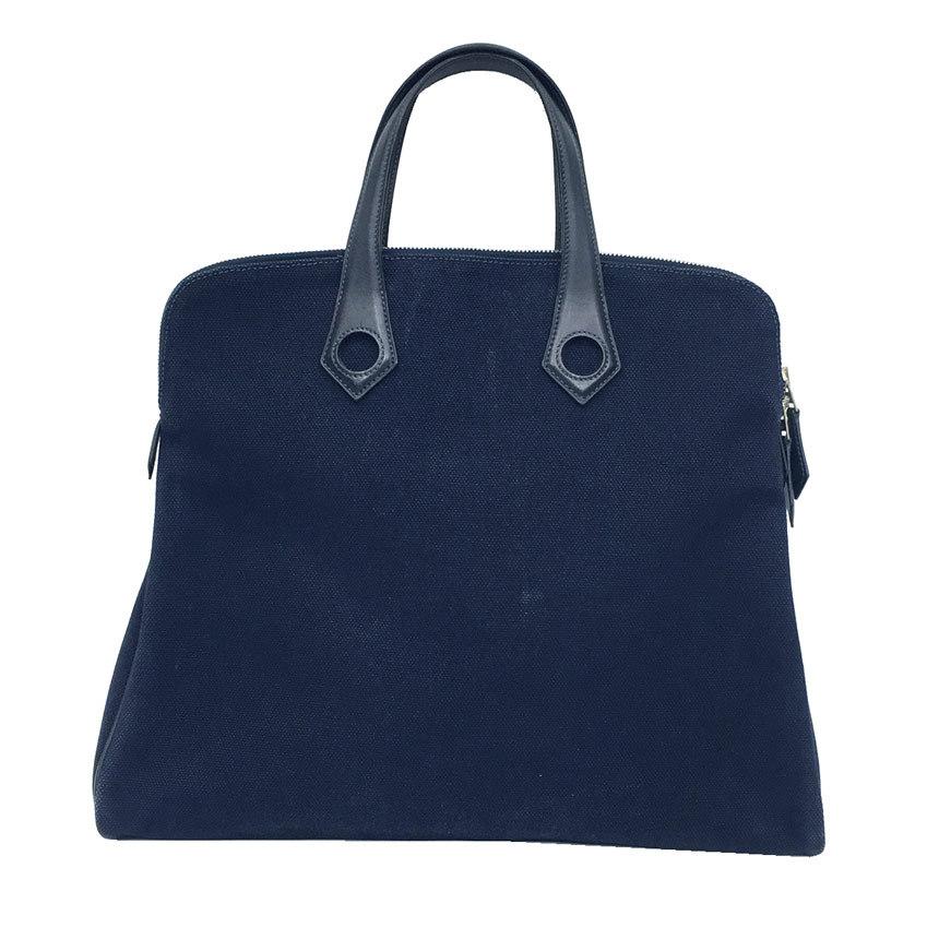 送料無料 HERMES エルメス カバスイーボー32 トワルアッシュ ネイビー 