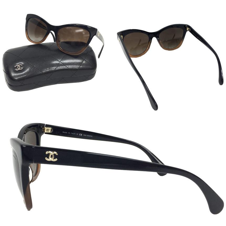 CHANEL 送料無料 シャネル サングラス 5350-A ココマーク ブラウン  
