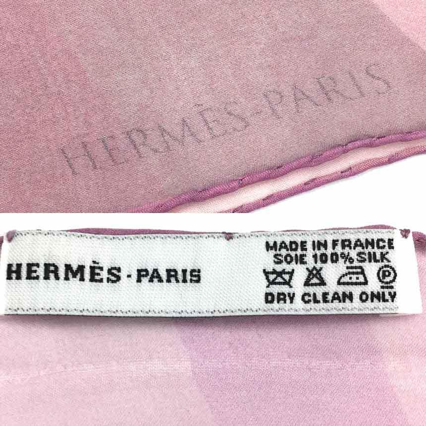 HERMES セール レア 物希少 エルメス シルクモスリン ストール ロング 