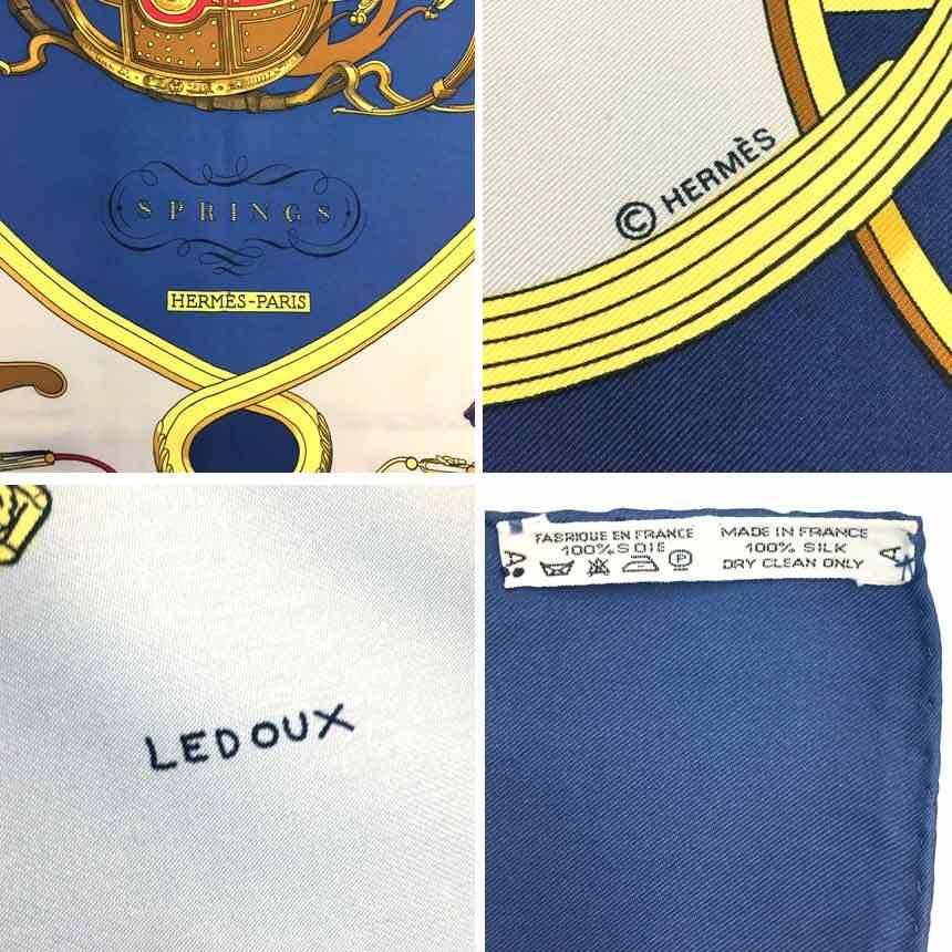 HERMES セール 全国送料無料 レア物 エルメス スカーフ カレ90 SPRINGS  