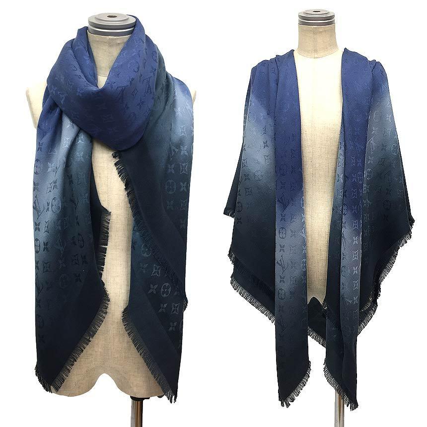 LOUIS VUITTON ルイヴィトン ショール・モノグラム ブラーリーグラム  