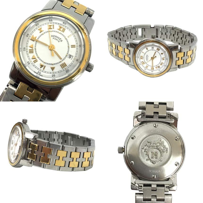 HERMES エルメス 時計 キャリック CA1.220 デイト SS/GP HERMES エルメス 時計 キャリック CA1.220 デイト SS/GP