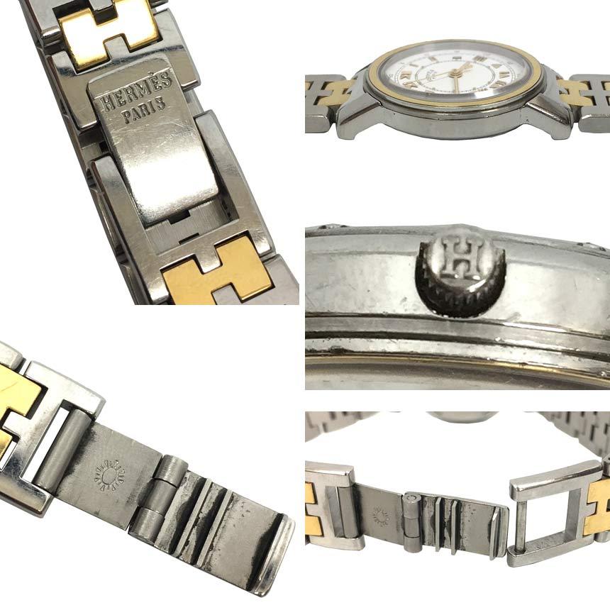 HERMES エルメス 時計 キャリック CA1.220 デイト SS/GP HERMES エルメス 時計 キャリック CA1.220 デイト SS/GP