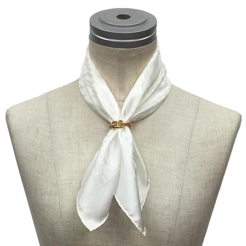 HERMES エルメス ポケットチーフ ネッカチーフ スカーフ GRAND H 