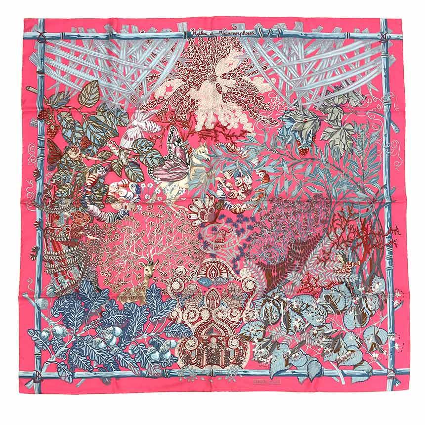HERMES セール エルメス スカーフ カレ90 MYTHES ET METAMORPHOSES 