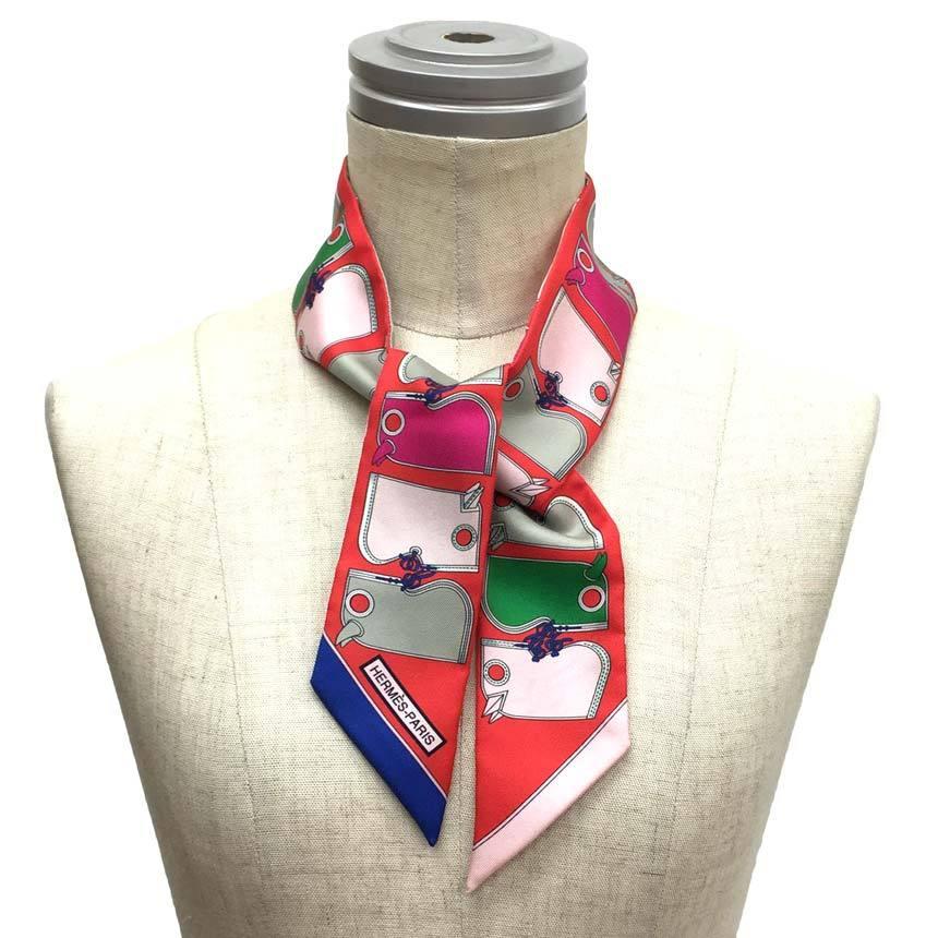 HERMES エルメス ツイリー スカーフ タイスカーフ Camails 