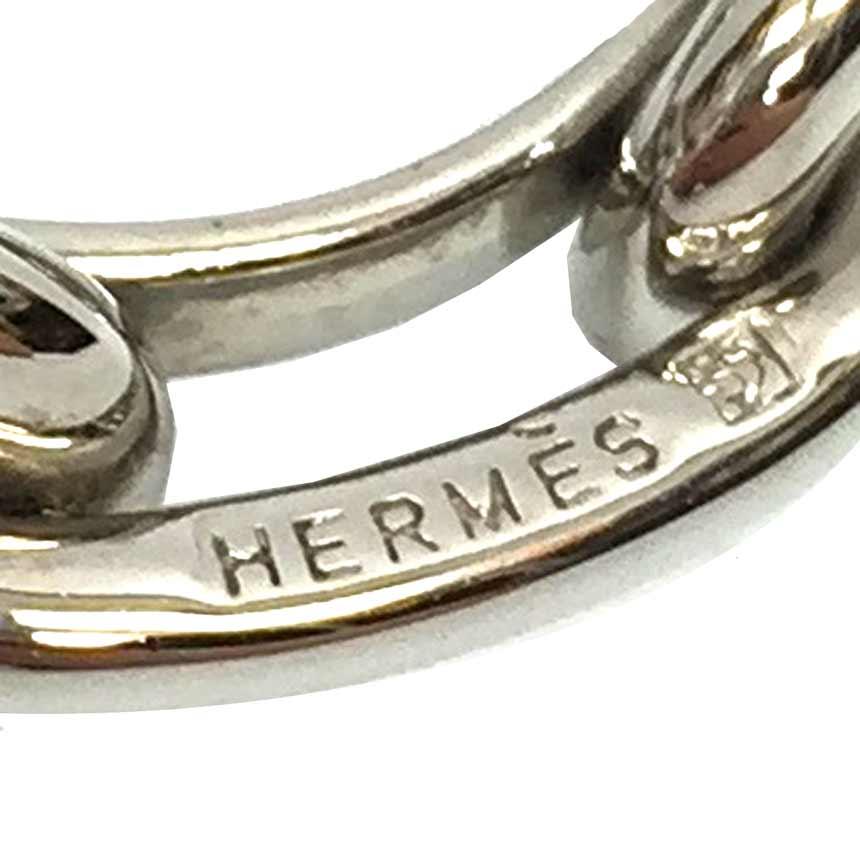 HERMES エルメス シェーヌダンクル スカーフリング スカーフ留め シルバーカラー 美品 aq6513｜aquankyoya｜03