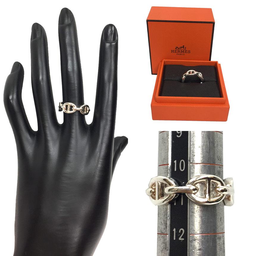 HERMES エルメス シェーヌダンクル・アンシェネ PM リング #51 HERMES エルメス シェーヌダンクル・アンシェネ PM リング #51